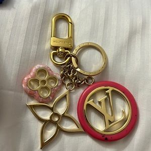 Authentic almost new LV bag charm / key chain